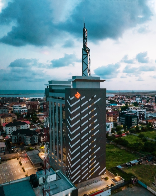 Exterior and interior shoot of Access Bank Headquaters in Oniru, Lagos.